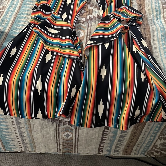 Aztec western elastic flare pants - Picture 3 of 5